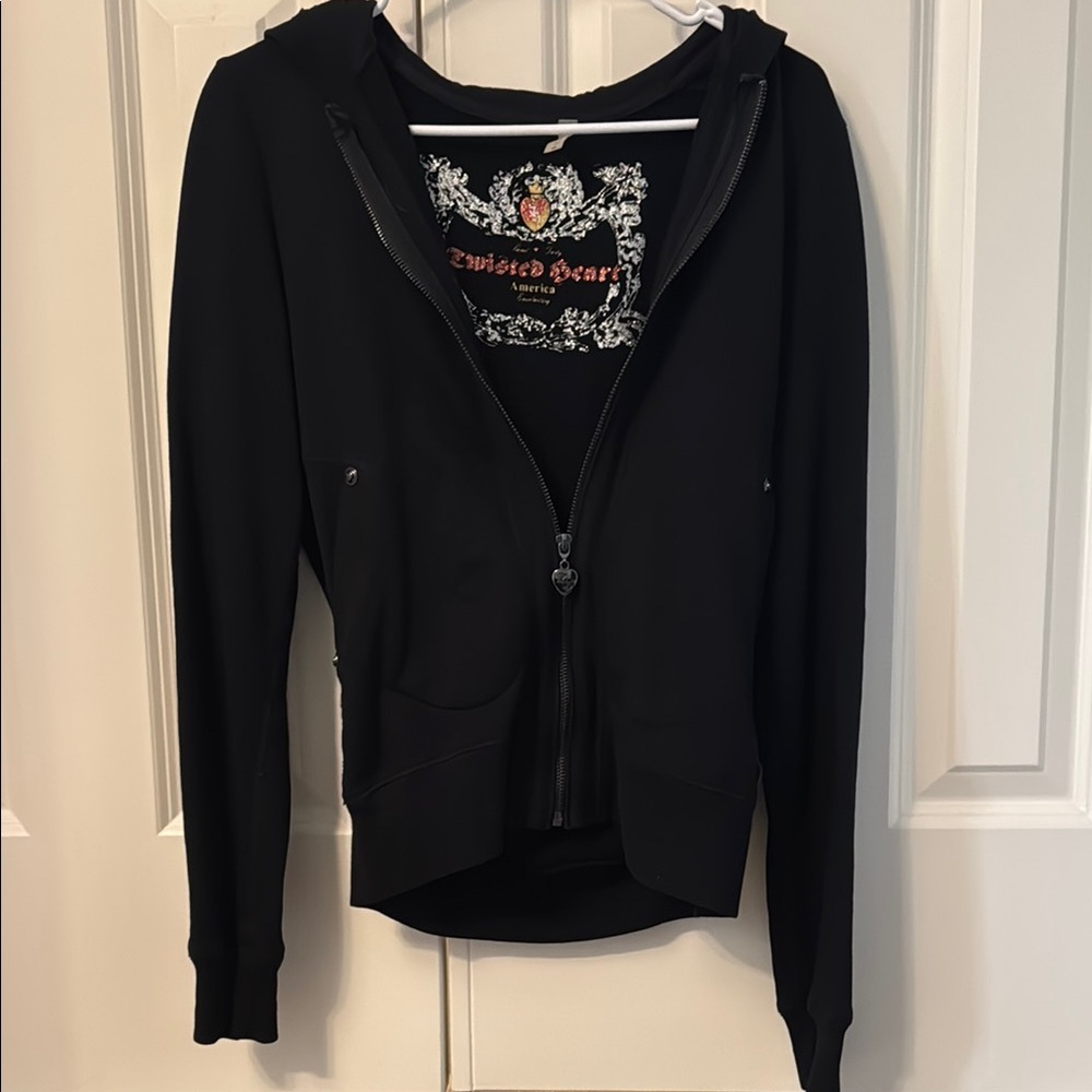 Black Zip-Up Hoodie
